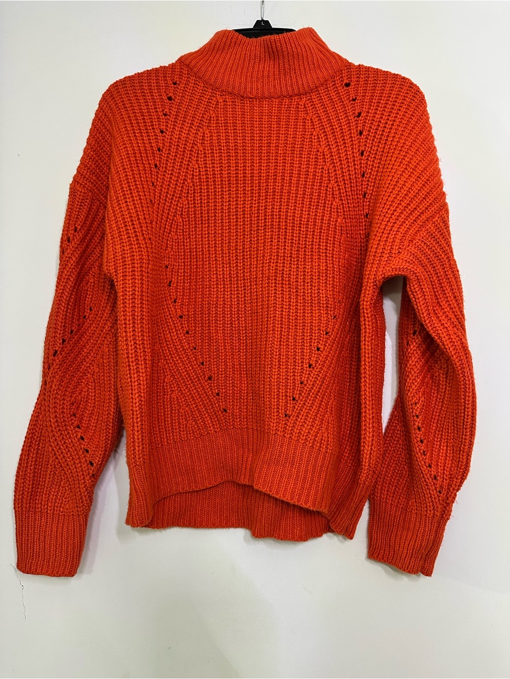 Daytrip Orange Turtleneck Knit Sweater